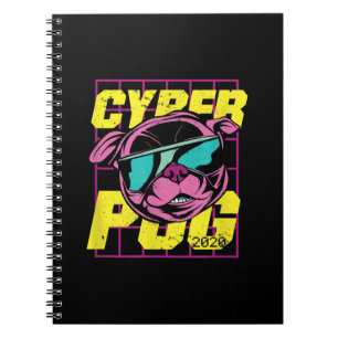 Cyber Mops 2021 Funny Dog Mops Design Notizblock