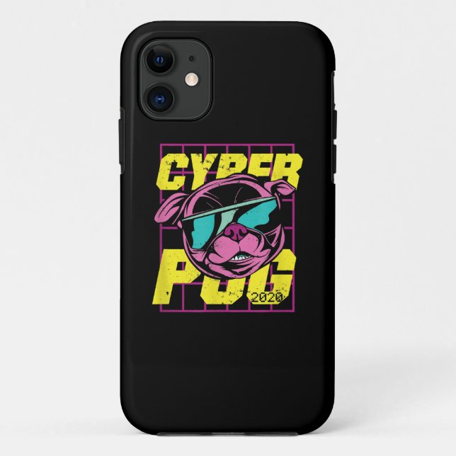 Cyber-Mops | Cooler Mops Hund Case-Mate iPhone Hülle (Rückseite)