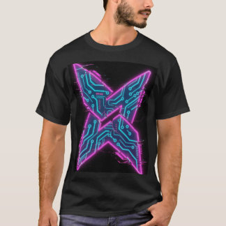 Cyber-Neon-X-Circuit-Mainboard-T - Shirt