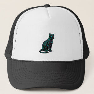 Cyber Nyan futuristische Cyberpunk-Katzen-Gamer-Be Truckerkappe