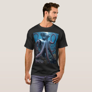 Cyber Octopus men Schwarzer T - Shirt