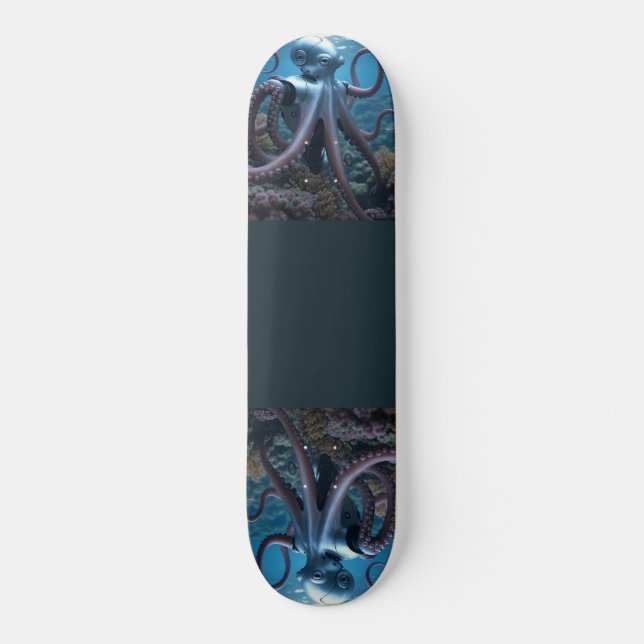 Cyber Octopus Skateboard (Vorderseite)