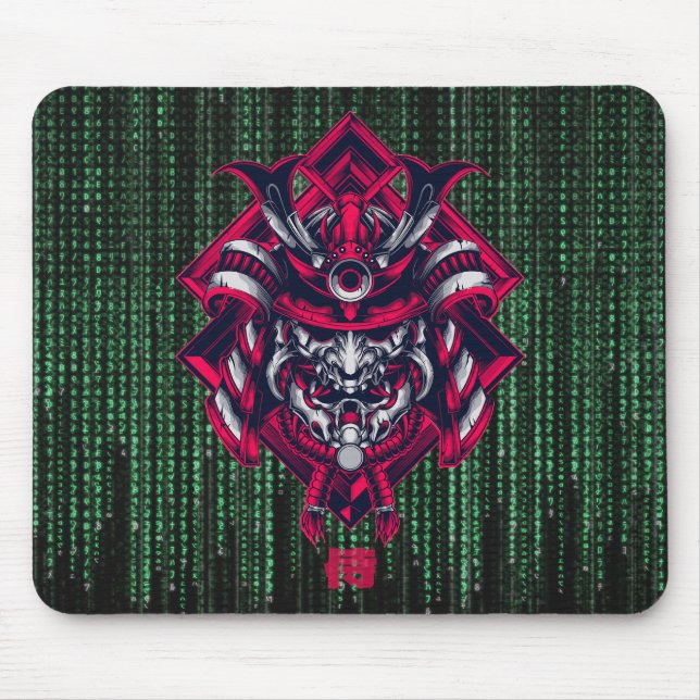 Cyber Oni Code – Retro Future Power Mousepad (Vorne)