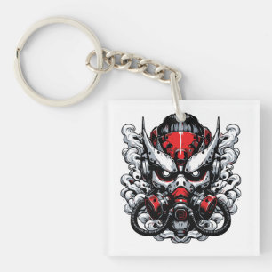 Cyber Oni: Rauchermaske Schlüsselanhänger