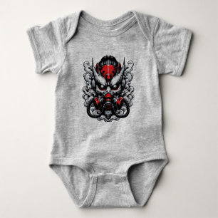 Cyber Oni: Smoke Warrior Maske Baby Strampler