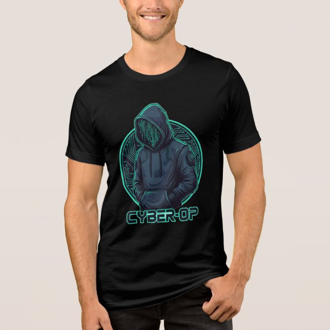 Cyber-Operation-T-Shirt Tri-Blend Shirt (Vorderseite)