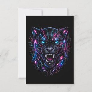 Cyber Panther Dankeskarte