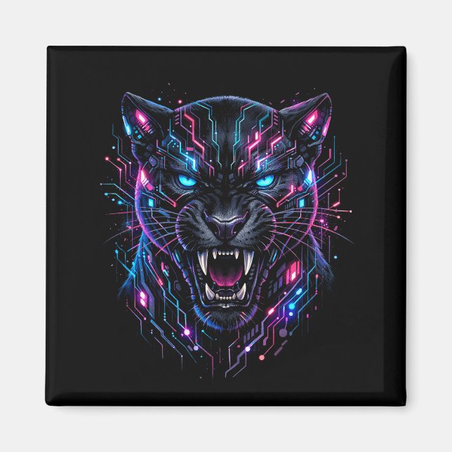 Cyber Panther Magnet (Vorne)