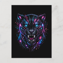 Cyber Panther Postkarte