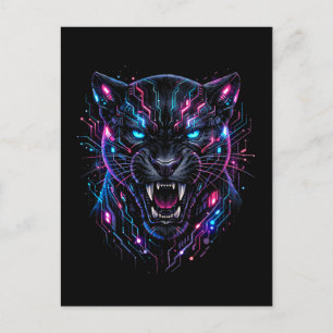 Cyber Panther Postkarte
