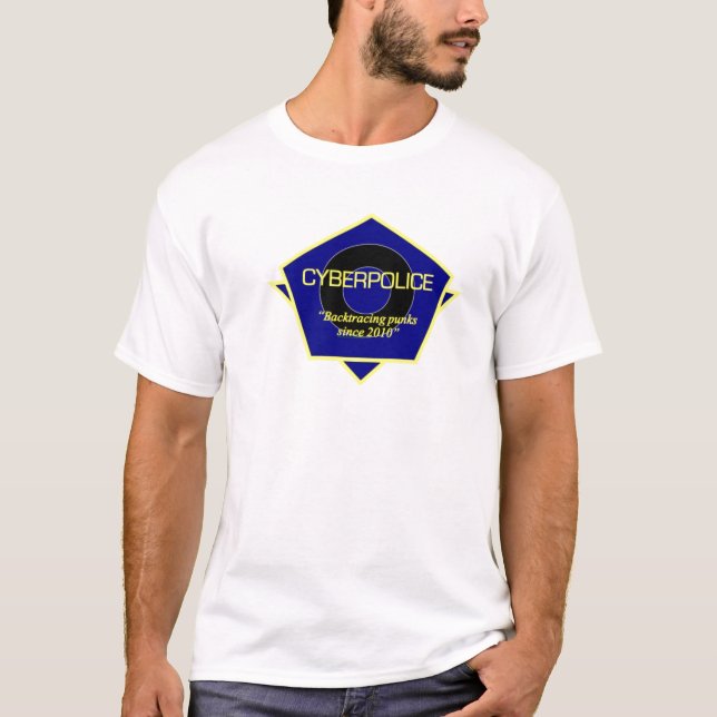 Cyber-Polizei-offizielle Uniform T-Shirt (Vorderseite)