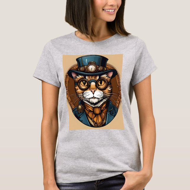 CYBER PUNK CAT-T - SHIRT (Vorderseite)