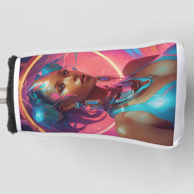 Cyber Queen Golf Headcover (Vorderseite)