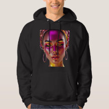 Cyber Queen Neon Glow Kapuzenpullover
