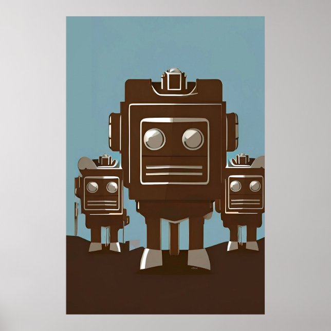 Cyber Radio Rodeo Patrol Ken Gage Sci-Fi Poster (Vorne)