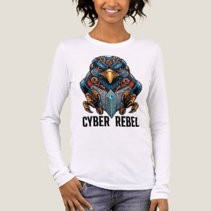 Cyber-Rebell-Mechanischer-Adler-Grafik-T-Shirt Tri-Blend Shirt