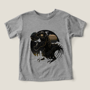 Cyber Rex Neon-Skelett Vintage T-Shirt