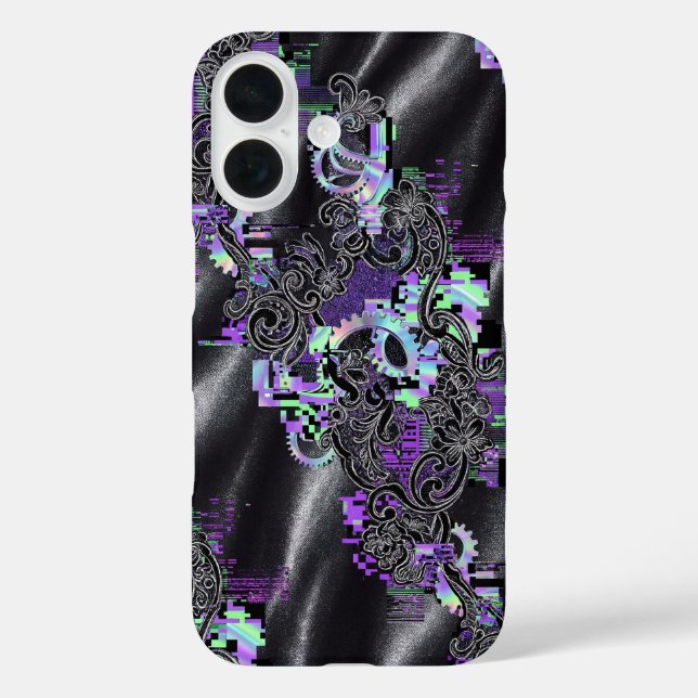 Cyber Romantischer Glitch-Spitzen-Handyhülle Case-Mate iPhone Hülle (Rückseite)