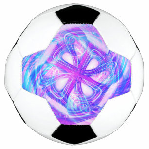 Cyber-Rosa und Blue Compact Mirror Fußball