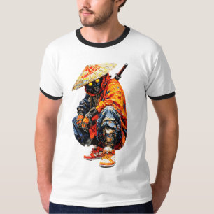 Cyber Samurai Palettenmesser Orange T-Shirt