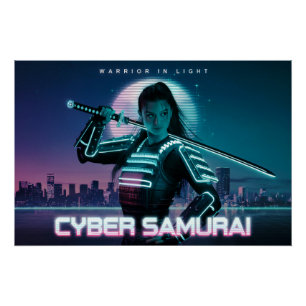 Cyber Samurai: Warrior in Light Poster