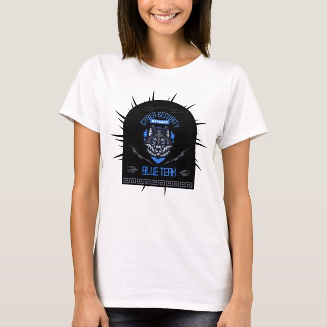 Cyber Security Blue Team Lone Guardian T-Shirt (Vorderseite)