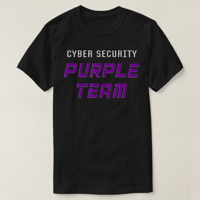 Cyber Security Lila Team Ethical Hacker Cybercri T-Shirt (Design vorne)
