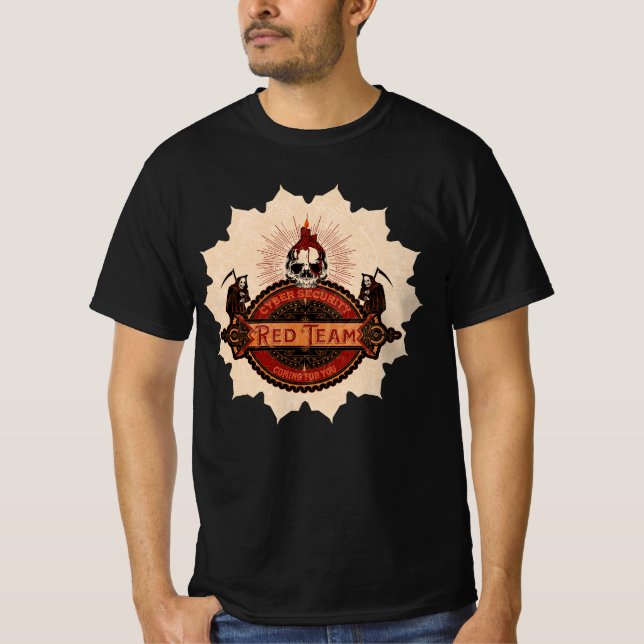 Cyber Security Red Team Sensenmann T-Shirt (Vorderseite)
