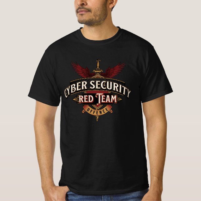 Cyber Security Red Team Vanguard T - Shirt (Vorderseite)