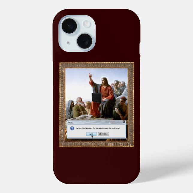 Cyber Sermon Funny Case-Mate iPhone Hülle (Rückseite)