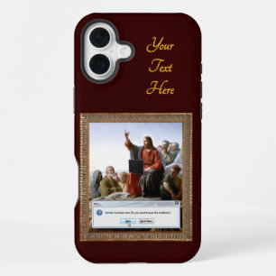 Cyber Sermon Funny Personalisiert iPhone 16 Plus Hülle