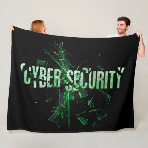 Cyber-Sicherheitsanalyst Modernes Grün Minimalisti Fleecedecke