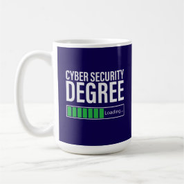 Cyber-Sicherheitsstudium wird geladen, Spezialist  Kaffeetasse