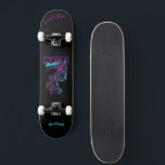 Cyber-Skateboard mit Capture & Name Skateboard<br><div class="desc">Machen Sie dieses Skateboard zu Ihrem eigenen, indem Sie Ihren Text hinzufügen. Um auf erweiterte Bearbeitungstools zuzugreifen, gehen Sie bitte zu "Personalisieren Sie diese Vorlage" und klicken Sie auf "Details", scrollen Sie nach unten und drücken Sie den Link "Klicken Sie auf, um die Vorlage anzupassen". Ideal für alle Gelegenheiten wie...</div>