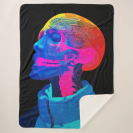 Cyber Skull - Futuristische Anatomie Kunst Sherpadecke