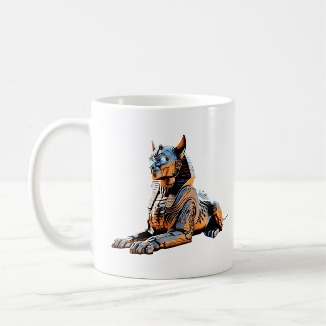 Cyber Sphinx Guardian Kaffeetasse (Links)