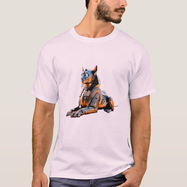 Cyber Sphinx Guardian T-Shirt (Vorderseite)