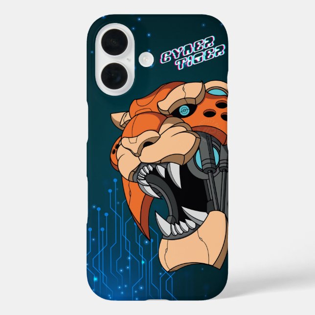 Cyber Tiger | Case-Mate iPhone Hülle (Rückseite)