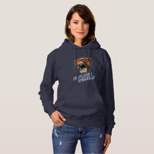 Cyber Tiger   Frauen Hoodie