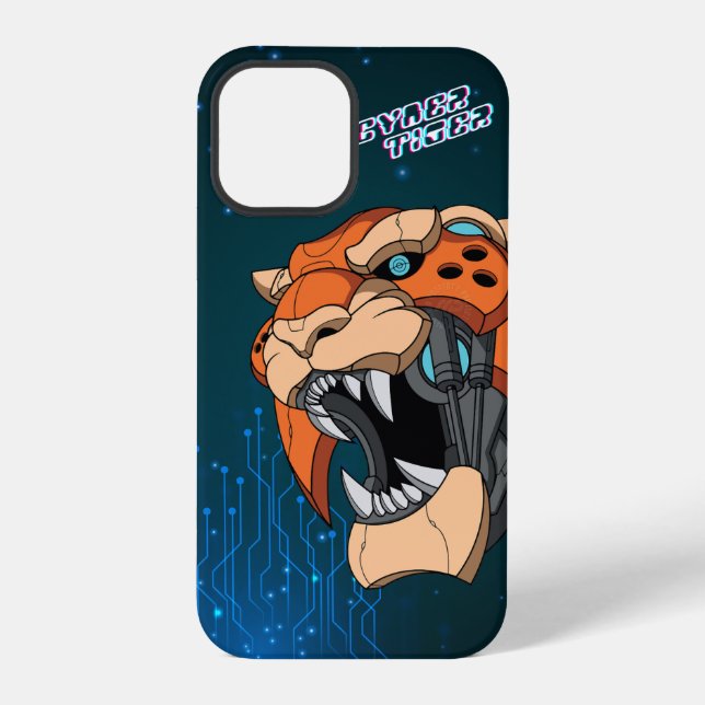 Cyber Tiger | iPhone Hülle (Rückseite)