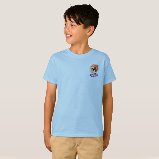 Cyber Tiger | Kinder T-Shirt (Vorne ganz)