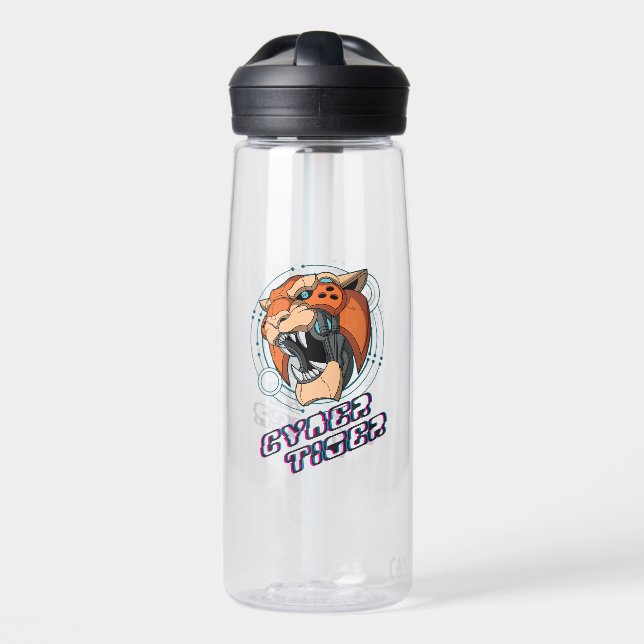 Cyber Tiger | Trinkflasche (Vorne)