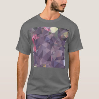 Cyber Traube Lila Abstrakt Low Polygon Hintergrund T-Shirt