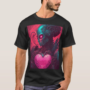 "Cyber Valentine" Design der Cybernetischen Frau T-Shirt