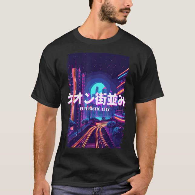 Cyber Vaporwave A T-Shirt (Vorderseite)
