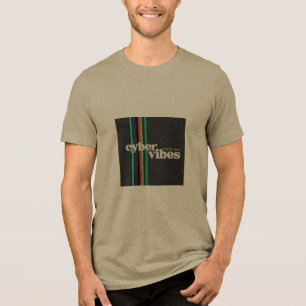Cyber Vibes Herren T-Shirt Tri-Blend Shirt
