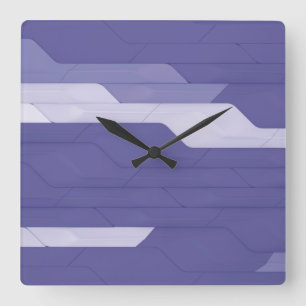 Cyber‑Wand, quadratische Wanduhr