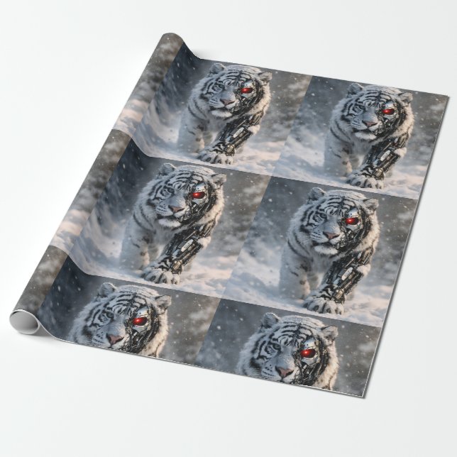 Cyber-Wildlife-Design de Geschenkpapier (Ungerollt)