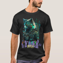 Cyber Wolf Graphic T - Shirt