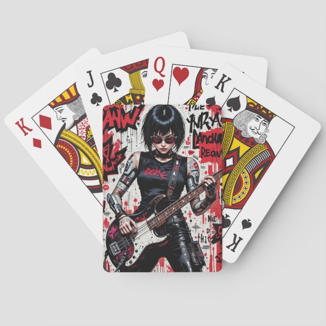 CyberBass-Rebellion spielende Karten Shake the Dec Spielkarten (Rückseite)